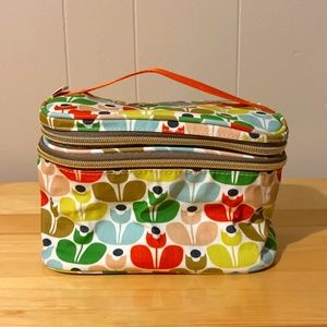 Multi-colored Floral Cosmetic Bag - Orla Kiely Etc.